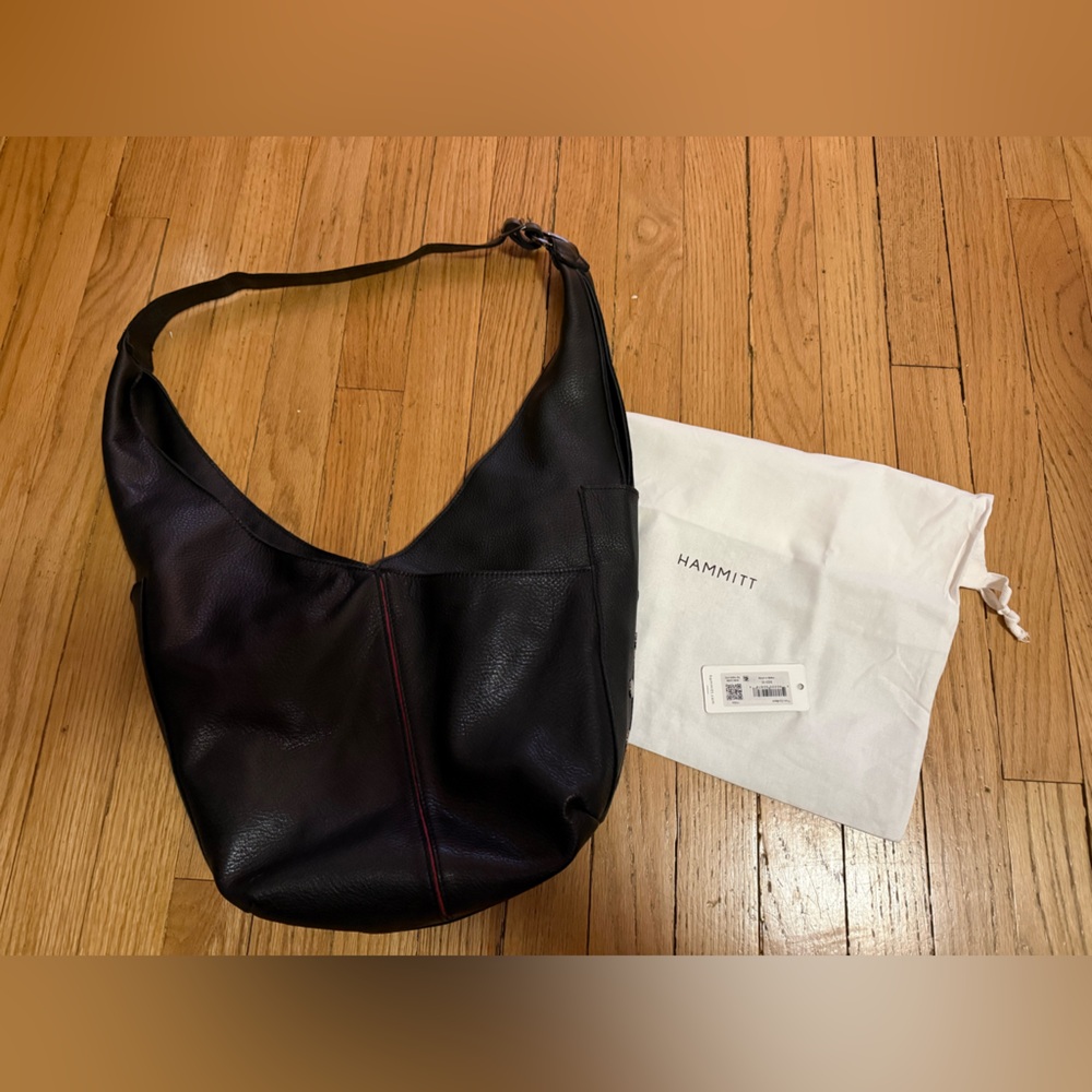 Hammitt Tom Large Zip Black Gunmetal